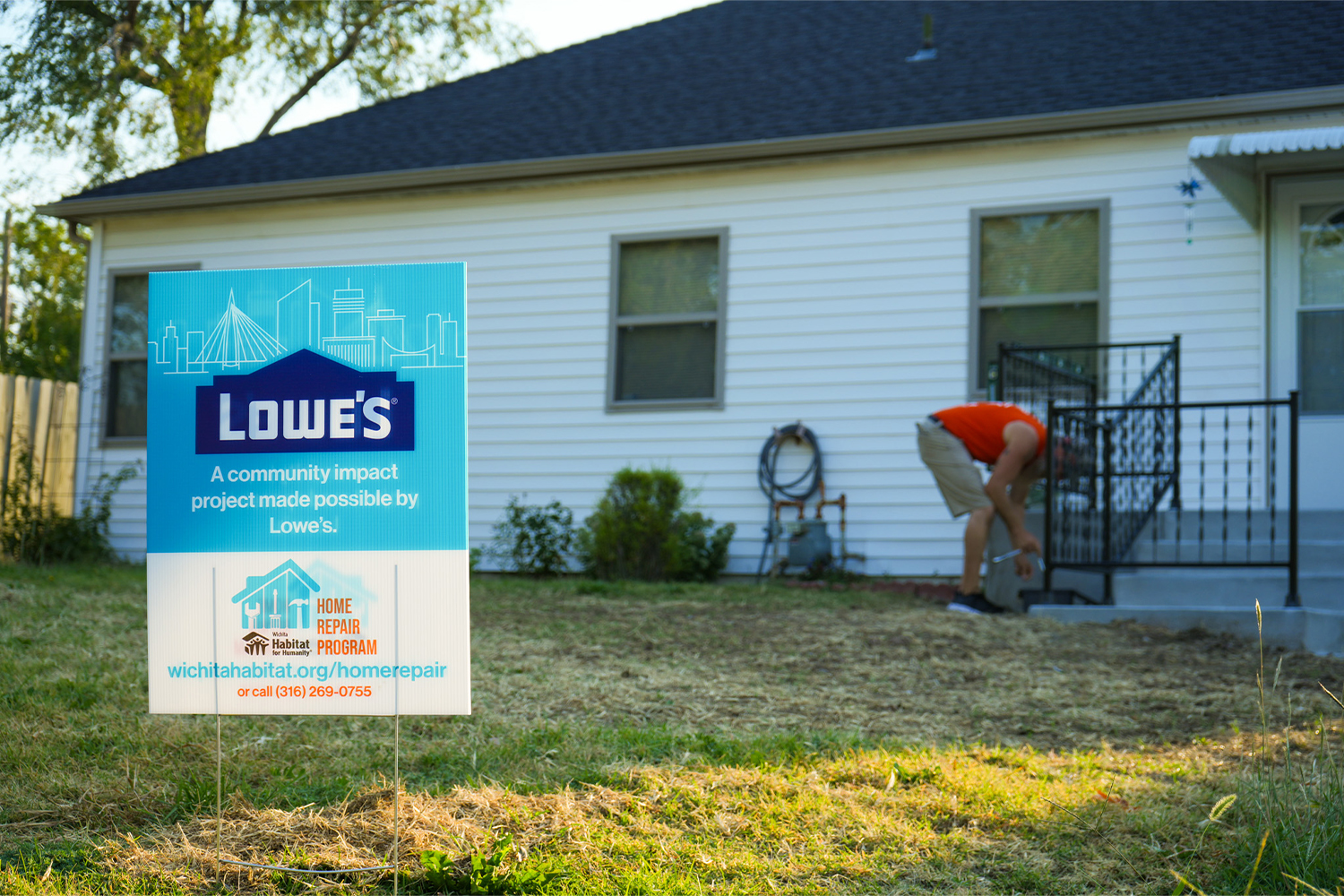 Featured image for “Wichita Habitat for Humanity receives $37,680 grant from Lowe’s to support home repair projects in Wichita”