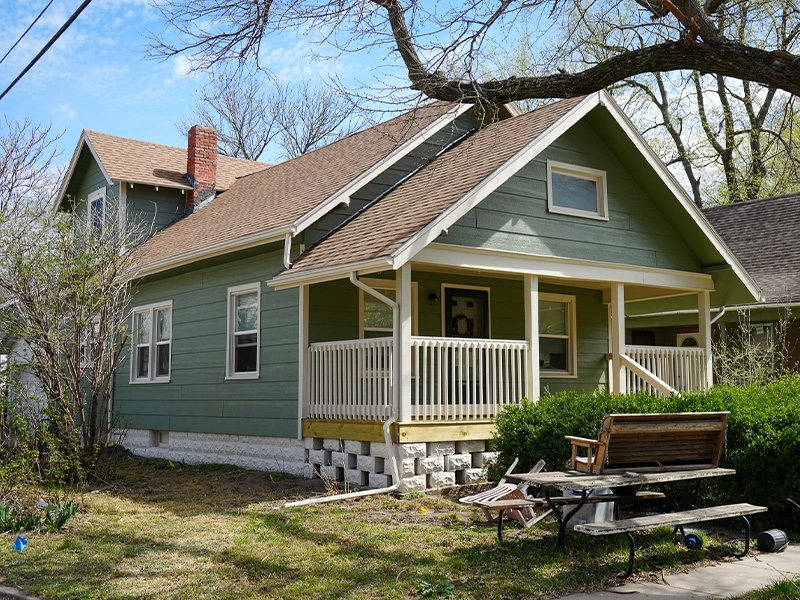 A home received vital weatherization and structural improvements.